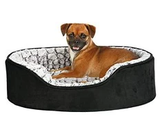 Trixie Lino dog ortopedinis lanyard, 60 × 45 cm, juoda / pilka