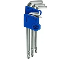 L-formos šešiakampiai raktai, ilgi, suapvalintais galais, 7vnt: 2,5-3-4-5-6-8-10mm Truper®