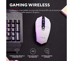 Kompiuterio pelė Trust GXT110 Felox, balta