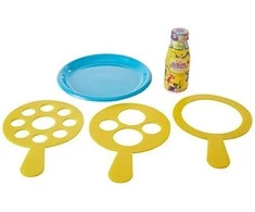 Tuban Didelis rinkinys - 250 ml + lėkštė + 3 skirtingi plastikiniai žiedai