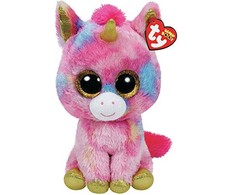 Meteor TY Beanie Boos Fantasia talismanas - Spalvingas vienaragis, 24 cm