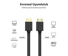 Ugreen kabelis HDMI kabelis 4K 30 Hz 3D 18 10 m juodos spalvos (HD104 10110)