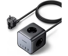 Pakrovėjas UGREEN CD268, 65 W, 1.8 m/ kubas EU  (juodas)