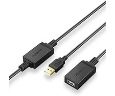 UGREEN US121 USB 2.0 prailginimo laidas Active 5m - Juodas