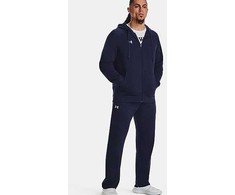 UAR Under Armour vyriški „Rival Fleece“ džemperiai su gobtuvu, mėlyni, Mėlyna 1379767 410