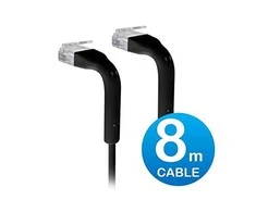 Ubiquiti UBNT UniFi eterneto pataisos kabelis [8 m, Cat6, UTP, juodas, juodas]
