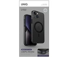 UNIQ dėklas LifePro Xtreme Apple iPhone 14 / 15 / 13 6,1" Magclick Charging juodos spalvos