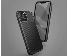 UNIQ Hexa Dėklas Apple iPhone 12 Pro Max 6,7″ midnight juodos spalvos