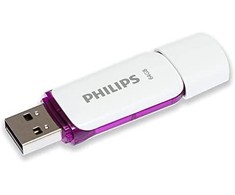 Pendrive Philips Snow Edition 64GB Violetinis (FM64FD70D/00)