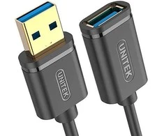 UNITEK Y-C456GBK Unitek USB plėtinio keitiklis USB3.0 AM-AF, 0,5m Y-C456GBK