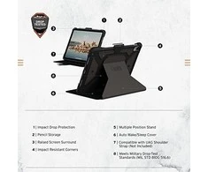 Urban Armor Gear UAG Metropolis SE, juodas - iPad 10.9" 2022