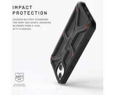 UAG Urban Armor Gear dėklas MONARCH, skirtas IPHONE 15 Plus, juodas, kevlarinis