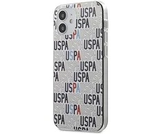 Dėklas „Us Polo Assn US Polo“ USHCP12MPCUSPA6 „Apple iPhone 12/12 Pro 6,1“ baltos spalvos „Logo Mania“ kolekcija