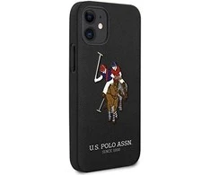 Us Polo Assn US Polo USHCP12SPUGFLBK Apple iPhone 12 mini 5,4" telefono dėklas juodos spalvos Polo Embroidery Collection