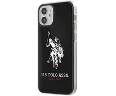 Us Polo Assn US Polo USHCP12STPUHRBK Apple iPhone 12 mini 5,4" telefono dėklas juodos spalvos Shiny Big Logo