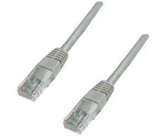 NETRACK BZPAT25U5E pataisomasis kabelis RJ45 beknis Cat 5e UTP 25m pilkas