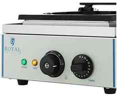 Royal Catering Teflonu dengta vaflinė apvaliems vafliams, širdelės rozetė, skersmuo. 21 cm