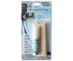 Green Clean Žalias Clean Optinis valymo rinkinys - Žalias valymo skystis ir mikropluošto šluostė