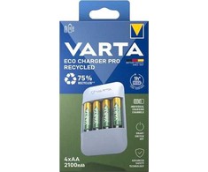 Varta Eco Charger Pro perdirbtas + 4 x 2100 mAh AA 57683 101 121