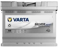 VARTA A8 AGM (D52) (560901068) 60Ah 680A akumuliatorius