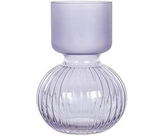 Beliani Lumarko rėmas Stiklinė gėlių vaza 26 cm violetinė THETIDIO!
