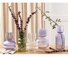 Beliani Lumarko rėmas Stiklinė gėlių vaza 26 cm violetinė THETIDIO!