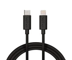 USB kabelis Veho Lightning - USB-C 1 m, juodas (VCL-005-MFI-C-1M)