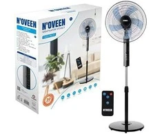 N'OVEEN F455 16"/40 cm stovimas ventiliatorius su pulteliu, Juodas