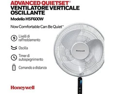 Ventiliatorius Honeywell HSF600WE4, baltas