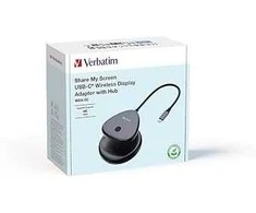Verbatim – Share My Screen USB-C belaidis Ekrano adapteris 4K su koncentratoriumi
