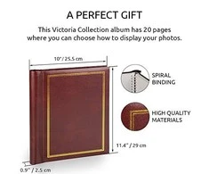 Victoria Collection Albumas SA20S Magnetic 20pgs Classic, ruda