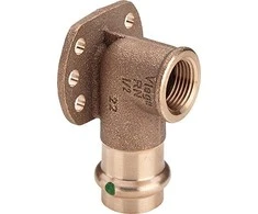 Viega Sieninis kelias 15mm x 1 / 2 "bronza (107345)
