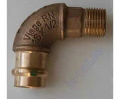Viega 90 ° 18mm x 1 / 2 "bronza (281 205)