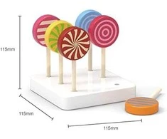 Viga Toys Viga Mediniai Lollipopai Rinkinys 6 vnt.