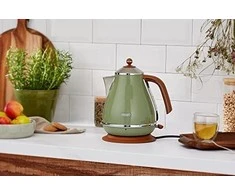 DELONGHI Icona Vintage Virdulys KBOV 2001.GR, 1,7L, 2000W, Nerūdijantis plienas, Žalias/Brown