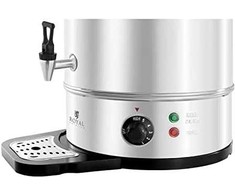 Virdulys Royal Catering Šiltesnis šildytuvas su lašinamuoju tinkleliu karštam vandeniui, nerūdijantis plienas 230V 30L