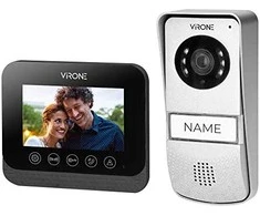 Orno Laisvų rankų vaizdo domofono rinkinys, spalvotas, 4,3 colio LCD, su proximity tag skaitytuvu, juodas, ENIF RFID