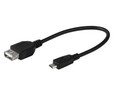 „Vivanco“ kabelis „microUSB“ – USB OTG 0,15 m (45298)