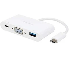 Vivanco adapteris USB-C – VGA 3in1 (45386)