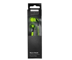 Vivanco ausinės Neon Buds, geltona (37304)