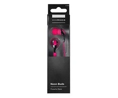 Vivanco ausinės Neon Buds, rožinė (37306)