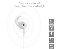 Vivanco SPORT AIR 4 Watt Bluetooth Ausinės (3-comfort fit-ear), easily), Baltas