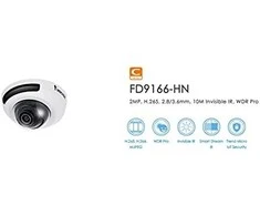 VIVOTEK C SERIES FD9166-HN fiksuoto kupolo IP kamera, 2MP, IR, vidinė, 2,8 mm