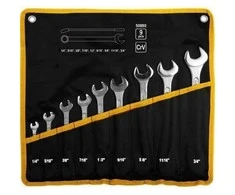 VOREL KLUCZE PŁASKO - OCZKOW CALOWE KOMPLET 9el. 1/4"-3/4"