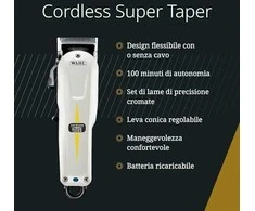 Activeshop Profesionali belaidė plaukų kirpimo mašinėlė WAHL PRO Cordless Super Taper 4219-0470, 5000 sūkių/min.