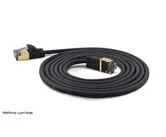 Wantec Wantec Papildoma dünnesCat.7 RohCable SSTP Lankstinukas - 3 m - 7 kat. RohCable - S / FTP (S- STP) - RJ- 45 - RJ- 45 - juoda (7204)