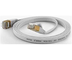 Wantec Wantec žymi CAT6A FTP Lankstinukas - 15 m - 6A kat. - F / UTP (FTP) - RJ- 45 - RJ- 45 - balta (7012)