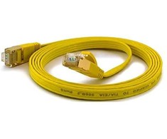 Wantec Wantec žymi CAT6A FTP Lankstinukas - 0.2 m - 6A kat. - F / UTP (FTP) - RJ- 45 - RJ- 45 - geltona (7058)