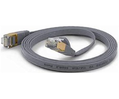 Wantec Wantec žymi CAT6A FTP Lankstinukas - 0,25 m - 6A kat. - F / UTP (FTP) - RJ-45 - RJ-45 - Gray (7073)