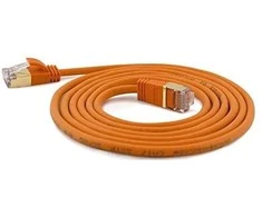 Wantec Patchkabel SSTP CAT7 Ste. CAT6a d=4mm 0,50m oranžinis